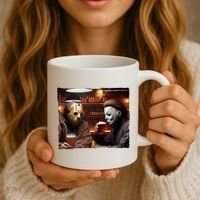Funny Jason And Michael Halloween Drink Beer Coffee Mug thumb 3