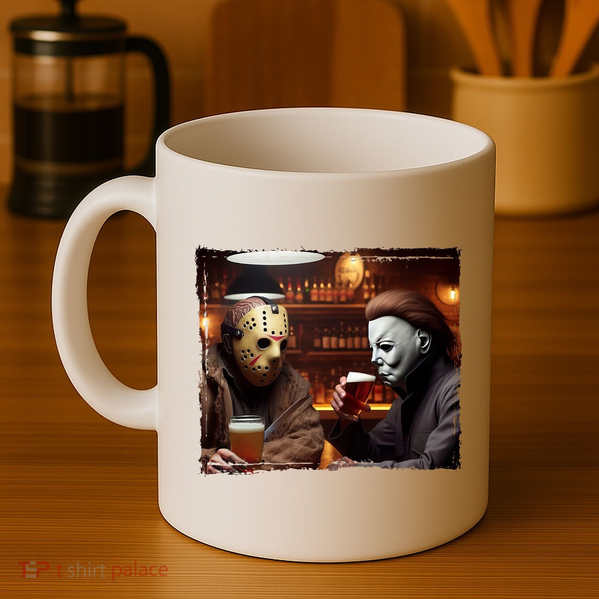 Funny Jason And Michael Halloween Drink Beer Coffee Mug
