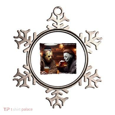 Funny Jason And Michael Halloween Drink Beer Ornament