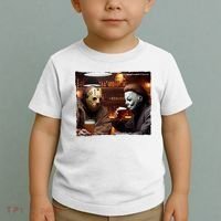 Funny Jason And Michael Halloween Drink Beer Toddler T-Shirt thumb 2