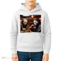 Funny Jason And Michael Halloween Drink Beer Kids Hoodie thumb 4
