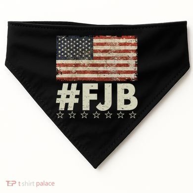 #FJB Distressed F Hoe Biden USA-Made Doggie Bandana