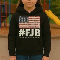 #FJB Distressed F Hoe Biden Kids Hoodie thumb 3