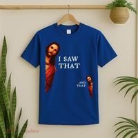 Funny Jesus Bible Best Joke Quote I Saw That And That T-Shirt thumb 2