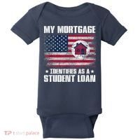 Funny Joe Biden My Mortgage Identifies As A Student Loan Baby Bodysuit thumb 0