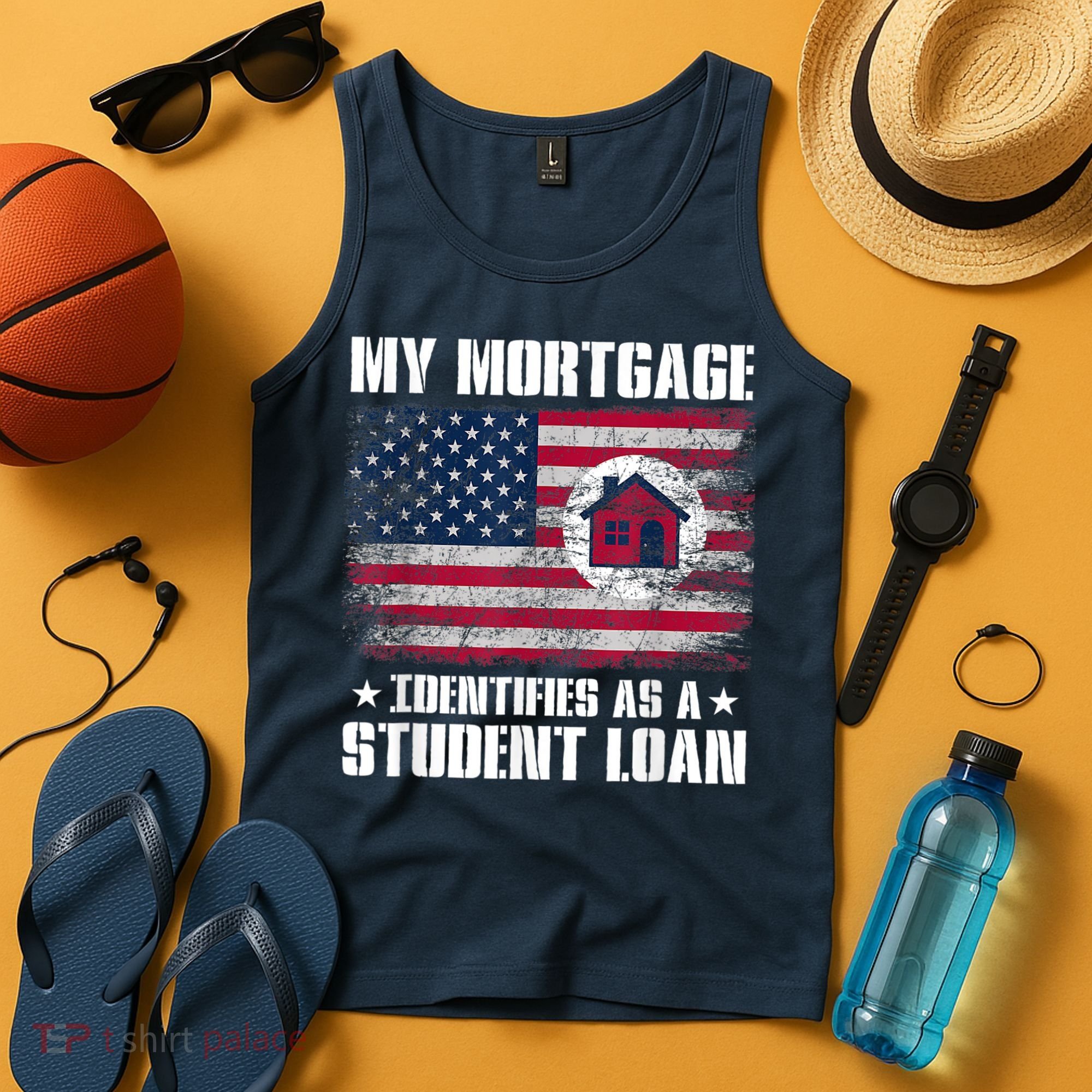 Funny Joe Biden My Mortgage Identifies As A Student Loan Tank Top