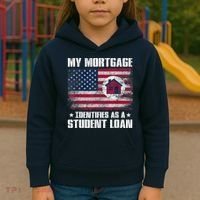 Funny Joe Biden My Mortgage Identifies As A Student Loan Kids Hoodie thumb 3