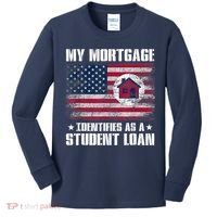Funny Joe Biden My Mortgage Identifies As A Student Loan Kids Long Sleeve Shirt thumb 0