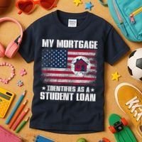 Funny Joe Biden My Mortgage Identifies As A Student Loan Kids T-Shirt thumb 3