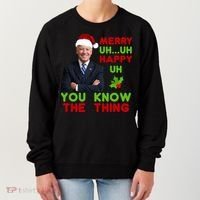 Funny Joe Biden Christmas Women's Sweatshirt thumb 0