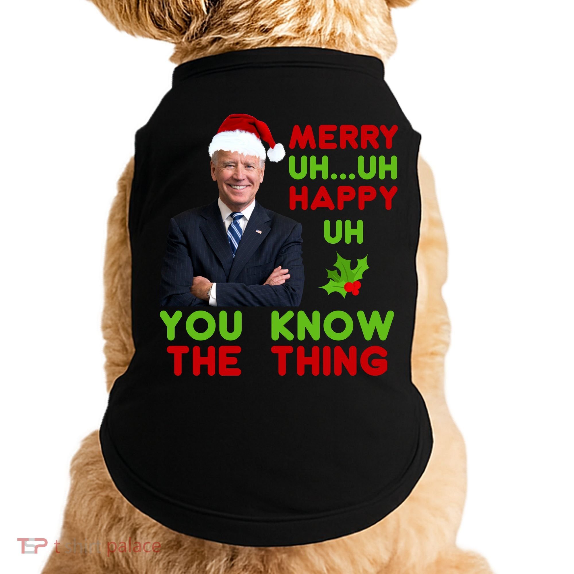 Funny Joe Biden Christmas Doggie Tank