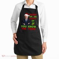 Funny Joe Biden Christmas Apron thumb 2