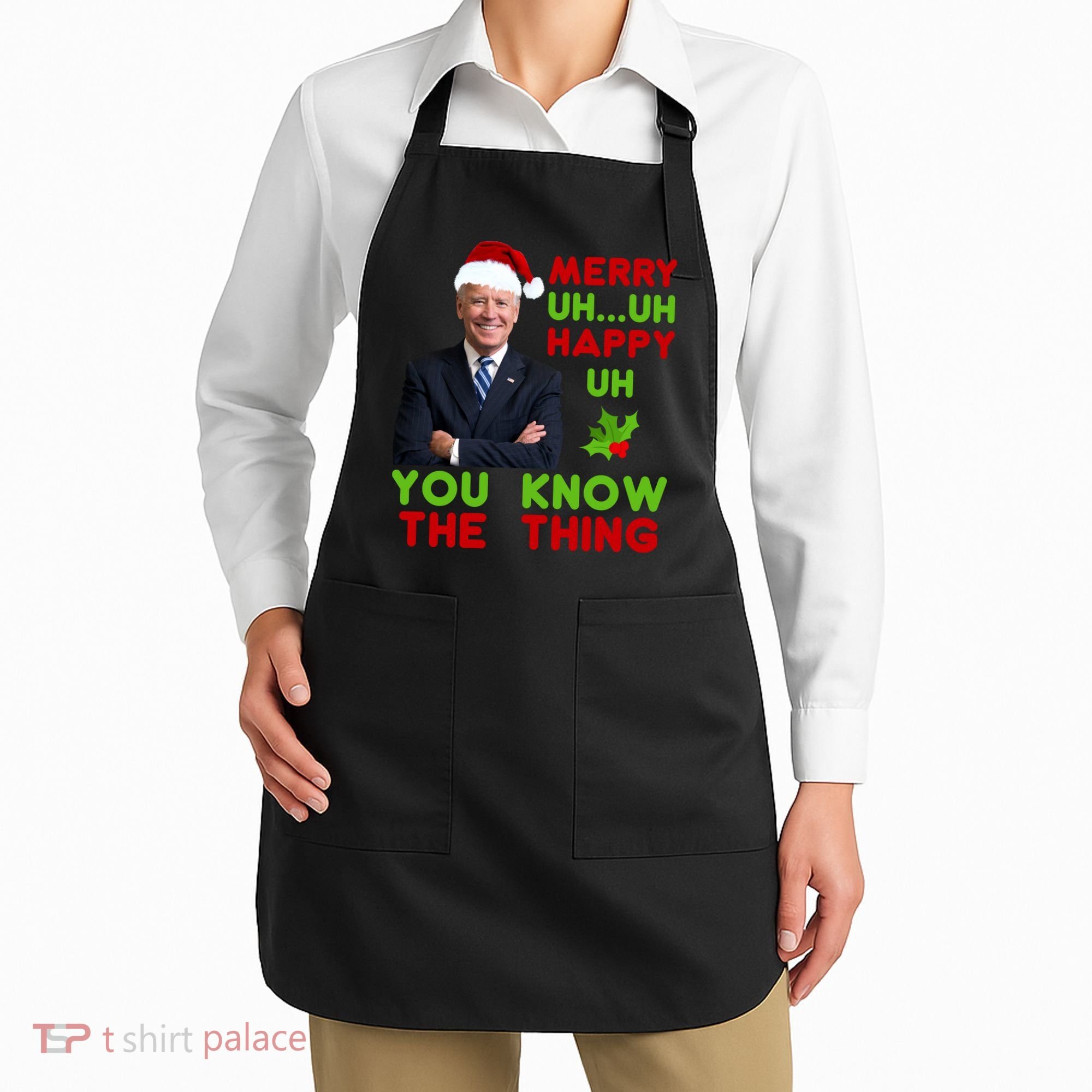 Funny Joe Biden Christmas Apron