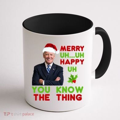Funny Joe Biden Christmas Coffee Mug back