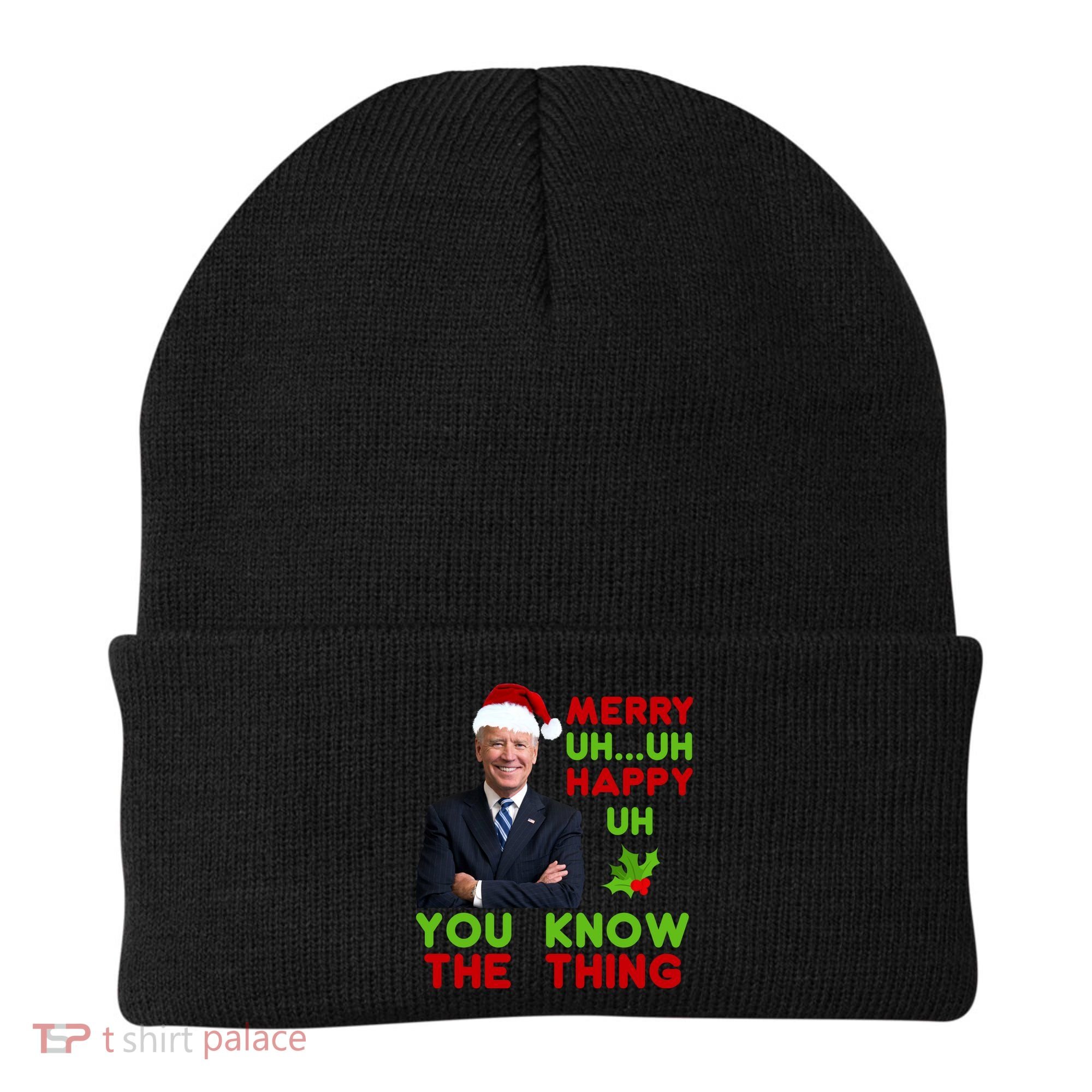 Funny Joe Biden Christmas Beanie