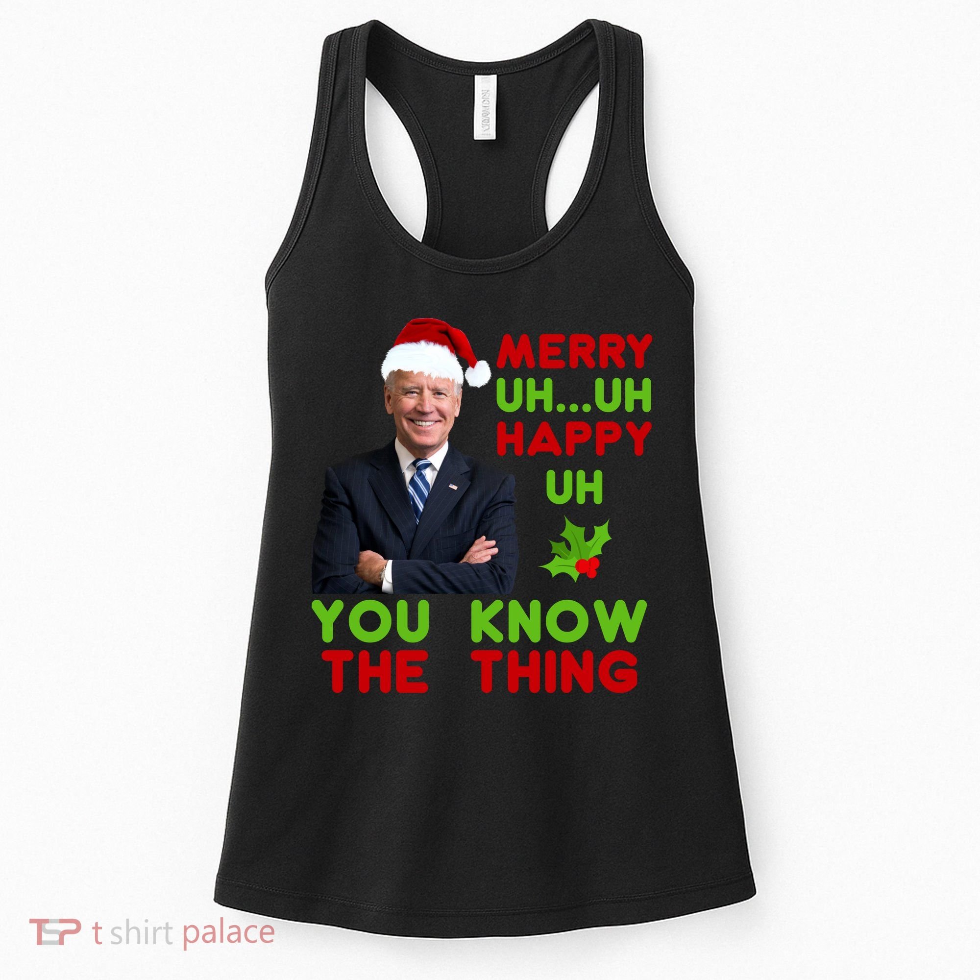 Funny Joe Biden Christmas Women's Tank Top