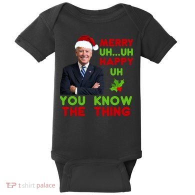 Funny Joe Biden Christmas Baby Bodysuit