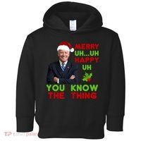 Funny Joe Biden Christmas Toddler Hoodie thumb 0