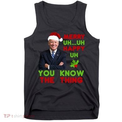 Funny Joe Biden Christmas Tank Top