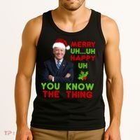 Funny Joe Biden Christmas Tank Top thumb 3