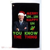 Funny Joe Biden Christmas Golf Towel thumb 0
