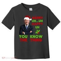 Funny Joe Biden Christmas Toddler T-Shirt thumb 0