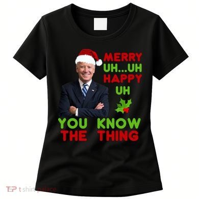 Funny Joe Biden Christmas Women's T-Shirt