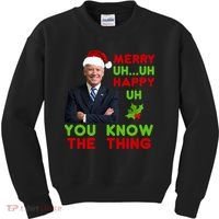 Funny Joe Biden Christmas Kids Sweatshirt thumb 0