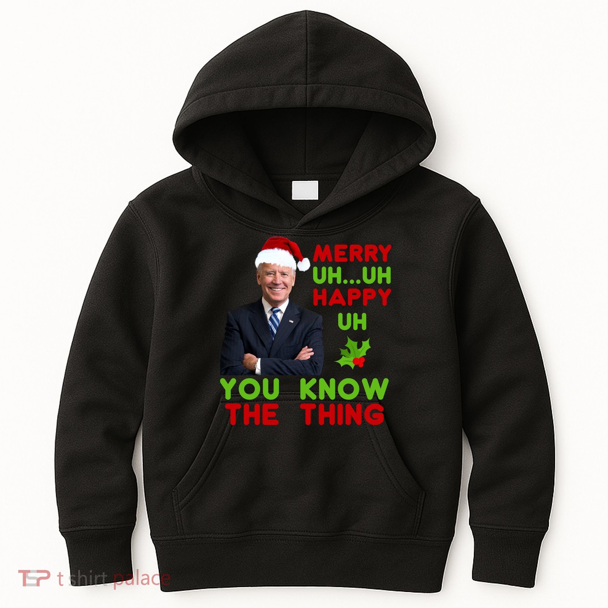 Funny Joe Biden Christmas Kids Hoodie