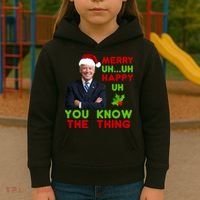 Funny Joe Biden Christmas Kids Hoodie thumb 3