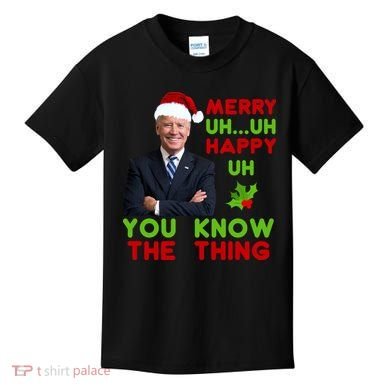 Funny Joe Biden Christmas Kids T-Shirt