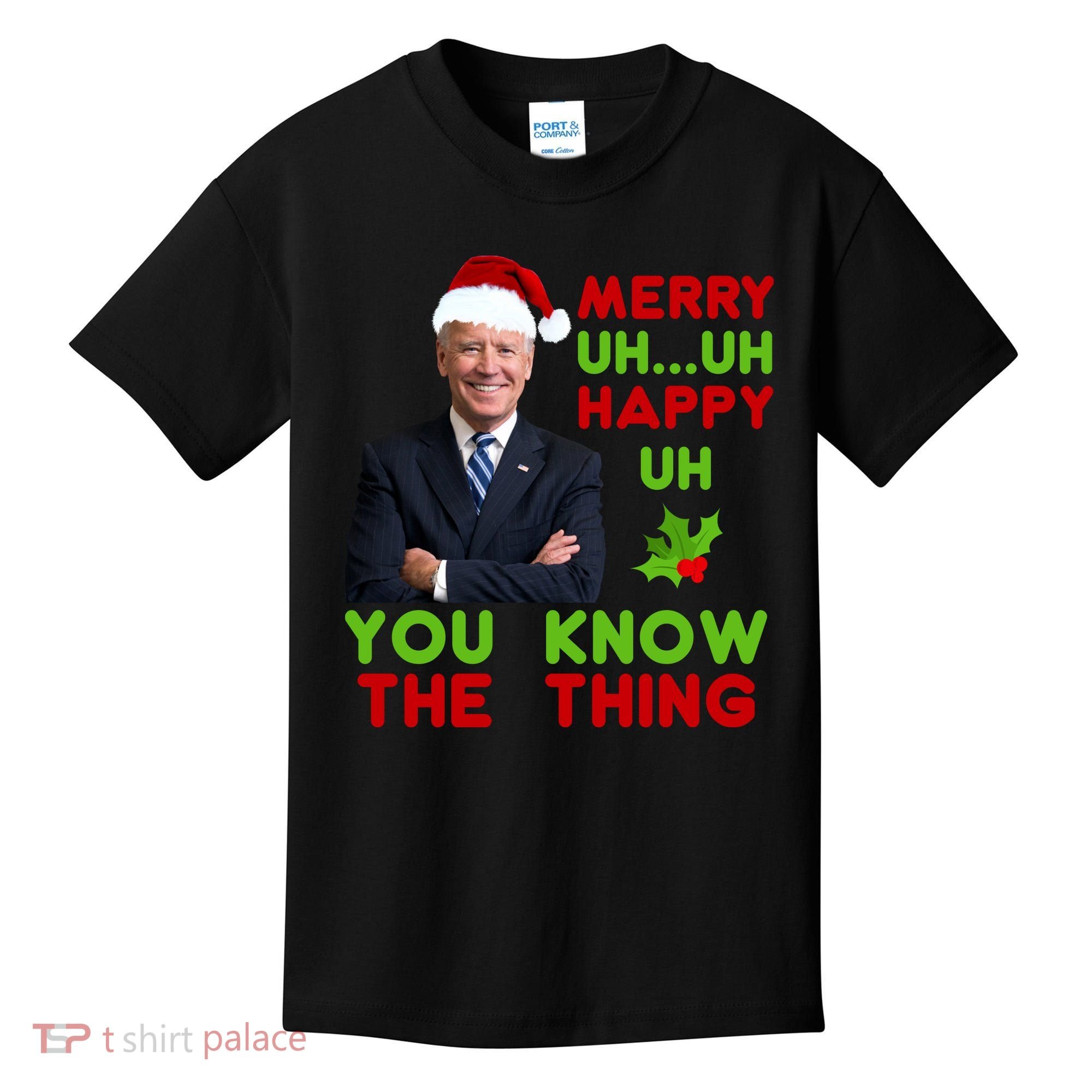 Funny Joe Biden Christmas Kids T-Shirt