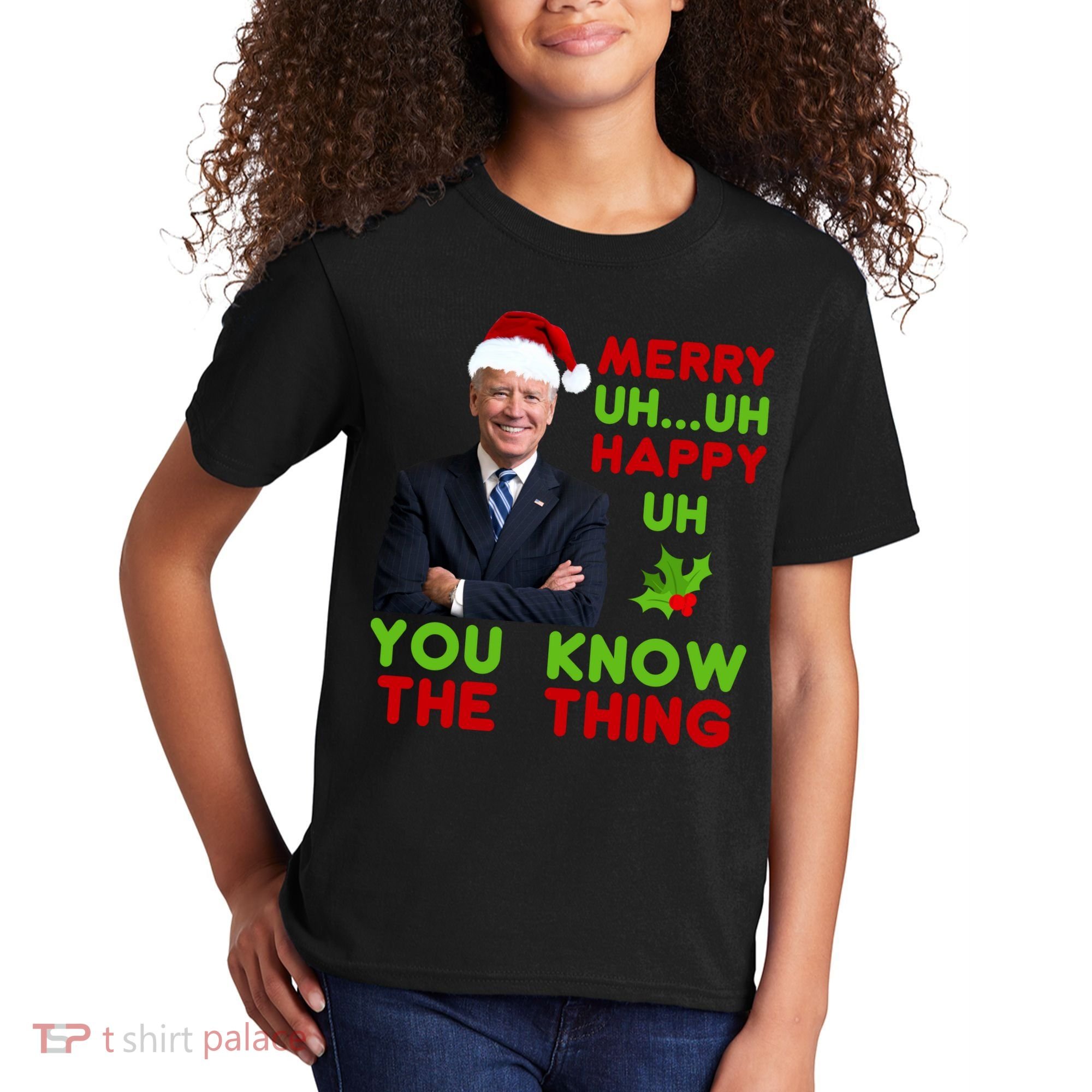 Funny Joe Biden Christmas Kids T-Shirt