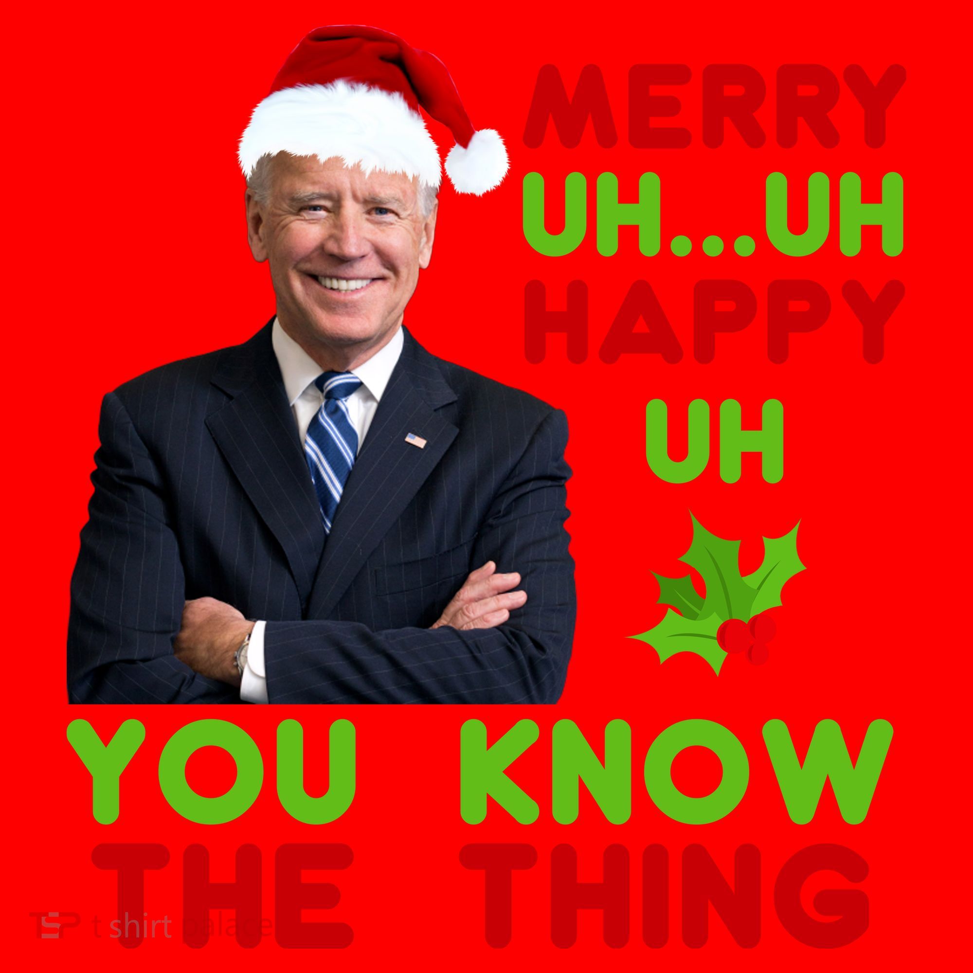 Funny Joe Biden Christmas Santa Hat