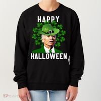 Funny Joe Biden St Patricks Day Confused Halloween Biden Women's Sweatshirt thumb 0