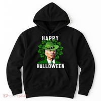 Funny Joe Biden St Patricks Day Confused Halloween Biden Hoodie thumb 0