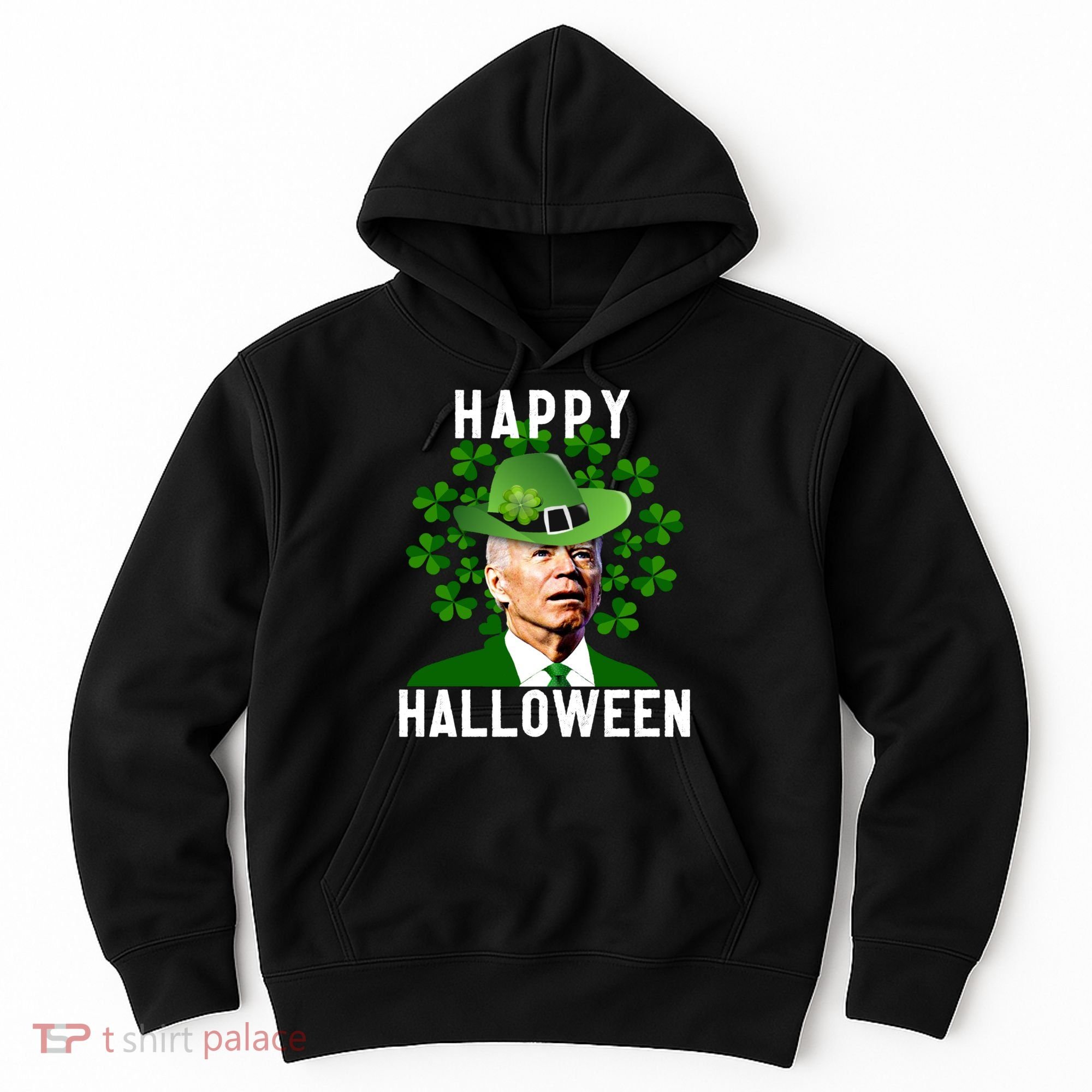 Funny Joe Biden St Patricks Day Confused Halloween Biden Hoodie