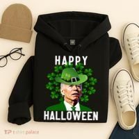 Funny Joe Biden St Patricks Day Confused Halloween Biden Hoodie thumb 4