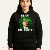 Funny Joe Biden St Patricks Day Confused Halloween Biden Hoodie thumb 5