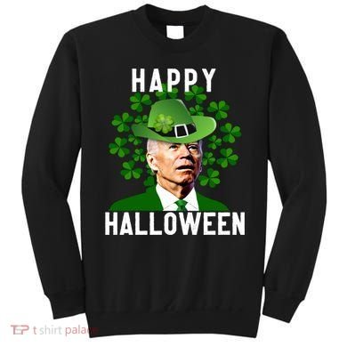 Funny Joe Biden St Patricks Day Confused Halloween Biden Sweatshirt