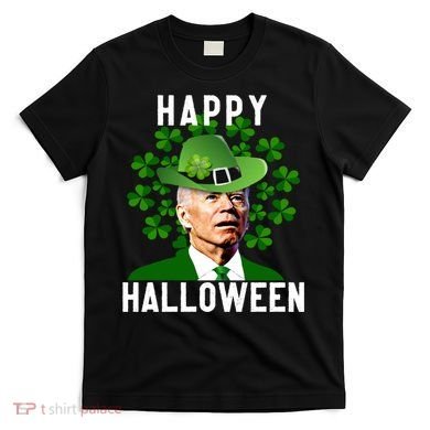 Funny Joe Biden St Patricks Day Confused Halloween Biden T-Shirt