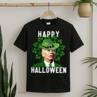Funny Joe Biden St Patricks Day Confused Halloween Biden T-Shirt thumb 2