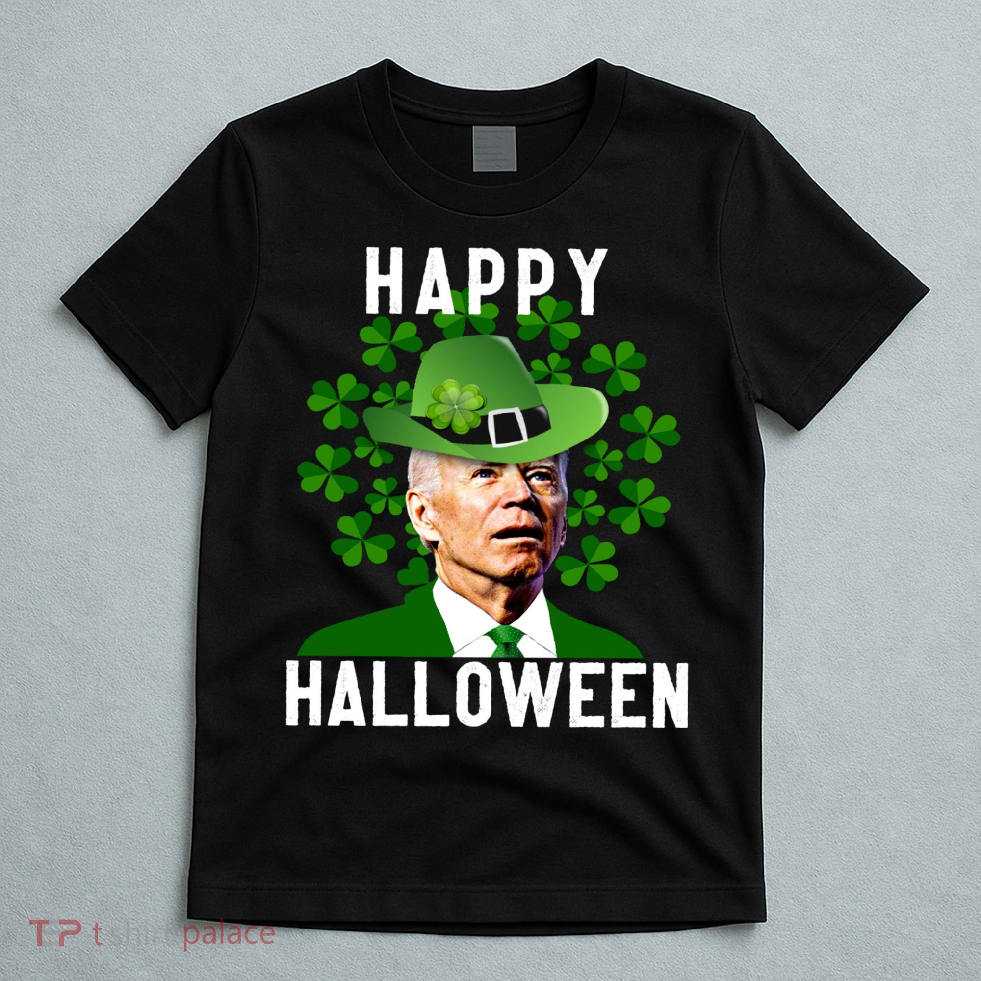 Funny Joe Biden St Patricks Day Confused Halloween Biden T-Shirt