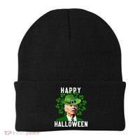 Funny Joe Biden St Patricks Day Confused Halloween Biden Beanie thumb 0