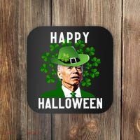 Funny Joe Biden St Patricks Day Confused Halloween Biden Coaster thumb 0