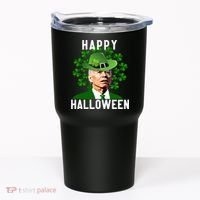 Funny Joe Biden St Patricks Day Confused Halloween Biden Tumbler thumb 0