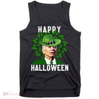 Funny Joe Biden St Patricks Day Confused Halloween Biden Tank Top thumb 0