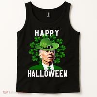 Funny Joe Biden St Patricks Day Confused Halloween Biden Tank Top thumb 2