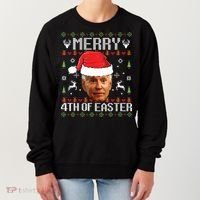 Funny Joe Biden Ugly Christmas Sweater Women's Sweatshirt thumb 0