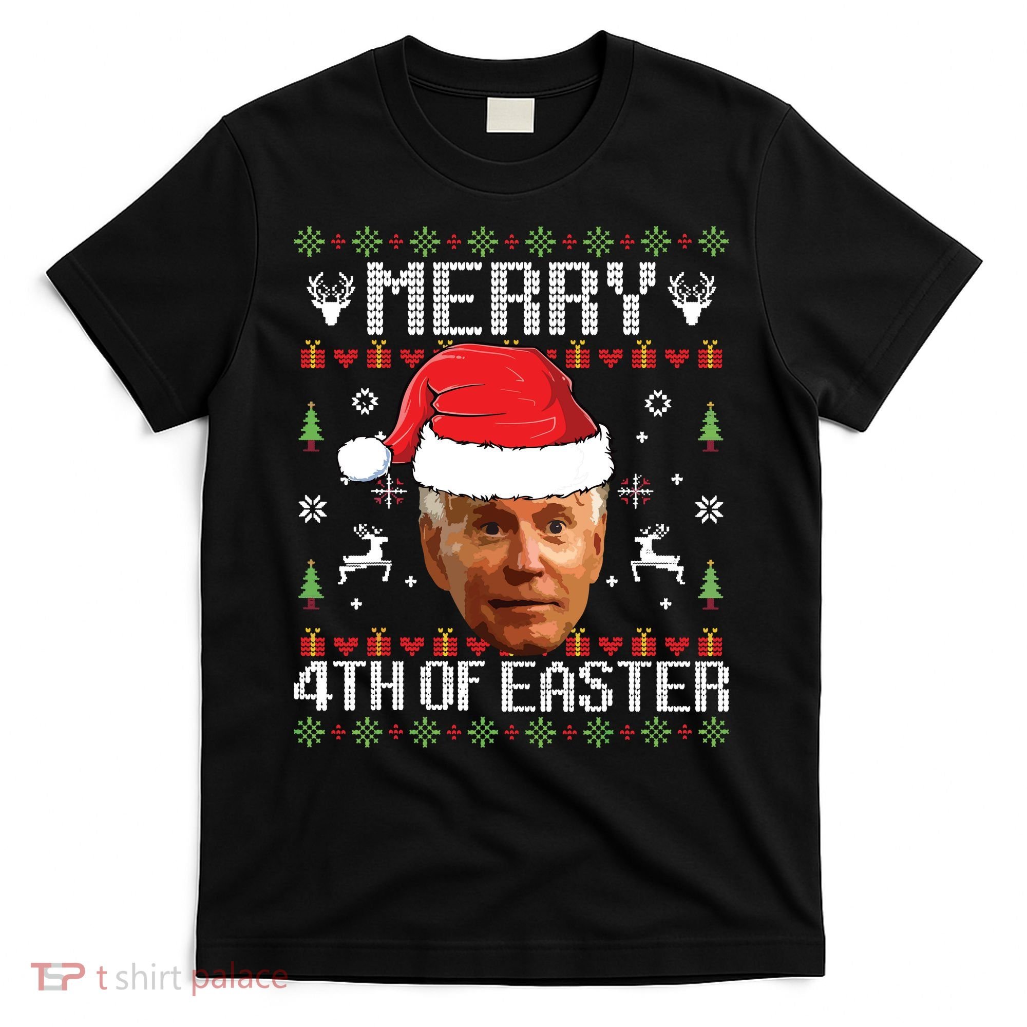 Funny Joe Biden Ugly Christmas Sweater T-Shirt